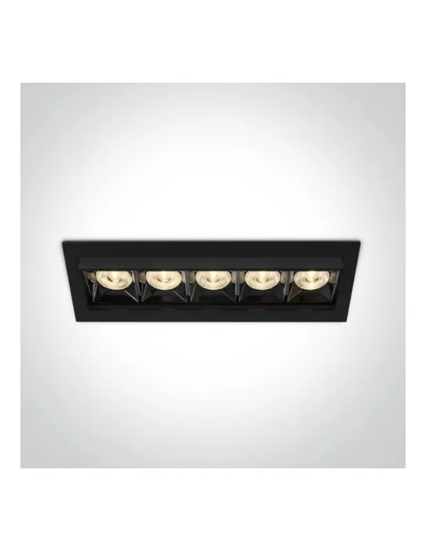 Nowy One Light wpust LED x5 Rodi 51506B/B/W kolory-swiatla.pl