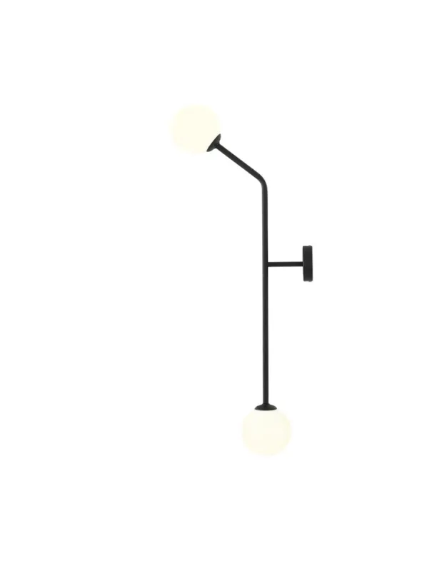 Okazja ALDEX KINKIET PURE CZARNY PIONOWY, 2 x 40W (1064D1_2)