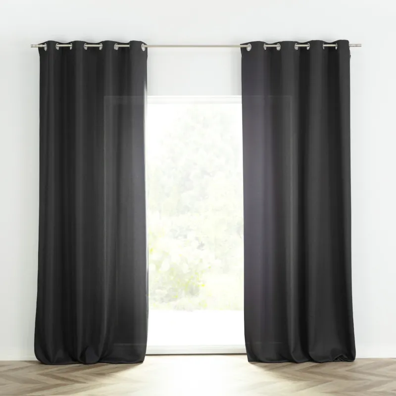 Zasłona BASIC na kółkach 140x280cm antracytowy 1 szt. 140x280 szary-czarny - Bezpieczna płatność