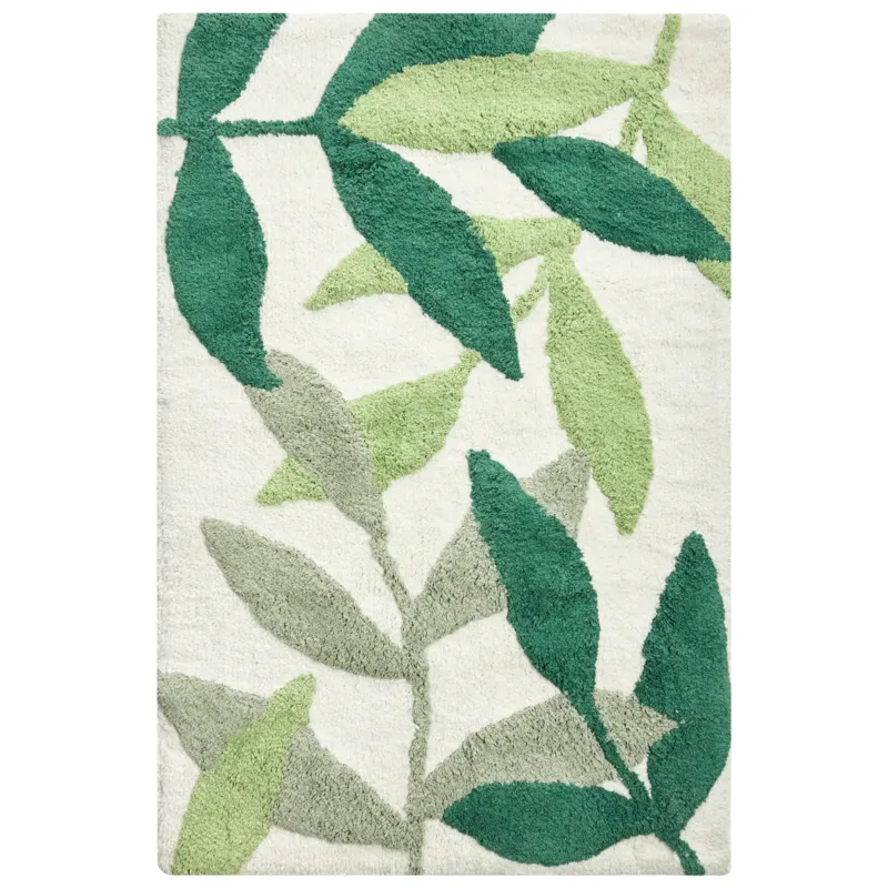 Dywanik łazienkowy ASAN Zielony 60 x 90 cm Bawełna - Taniej