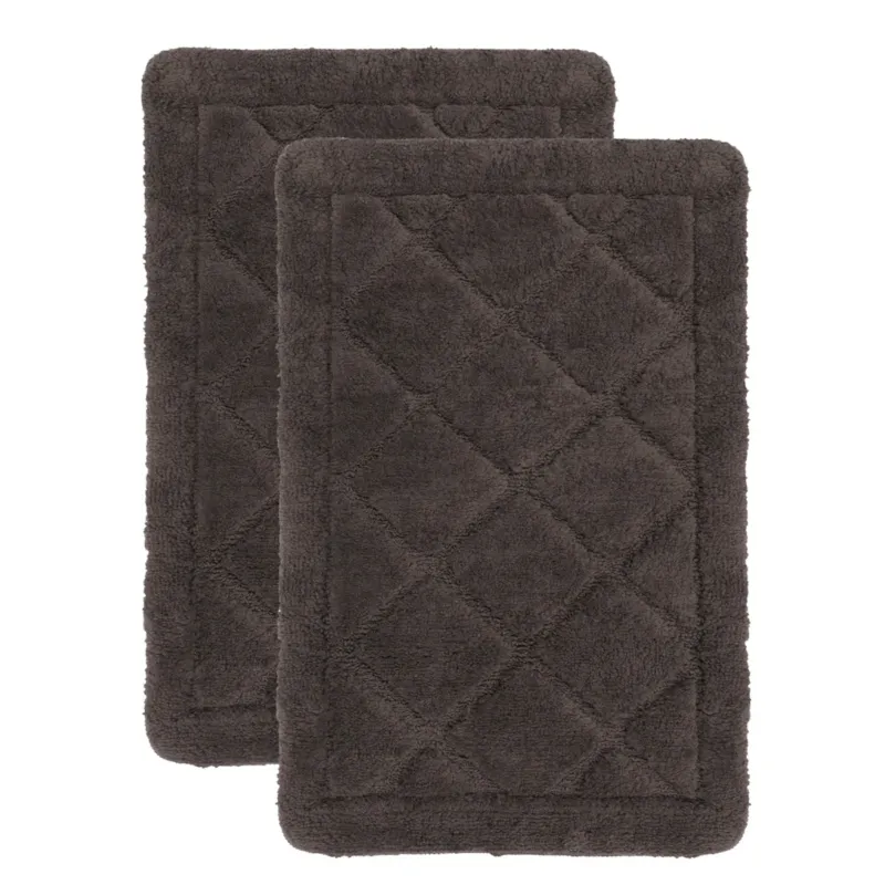 Zestaw 2szt Dywanik łazienkowy Soft 40x60 cm antypoślizgowy brązowy - Oferta czasowa