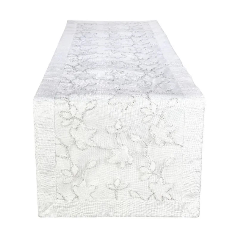 Dostępne od ręki VILLA ITALIA Bieżnik 45 x 160 cm SABRILLA white -