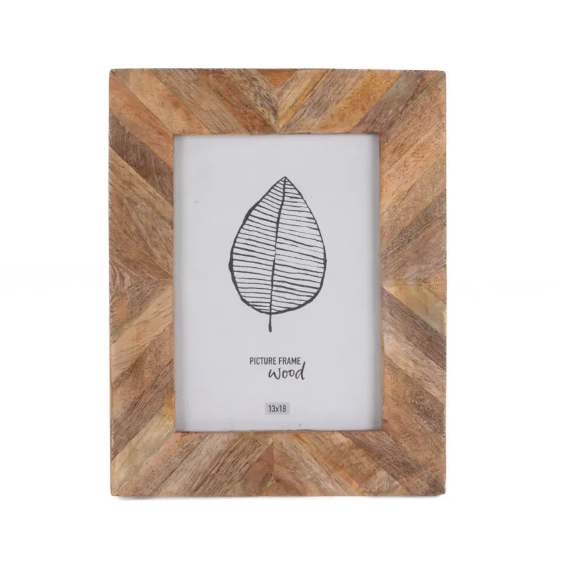 Ramka na zdjęcia z drewna mango PATCHWORK, 19 x 24 cm - Promocja