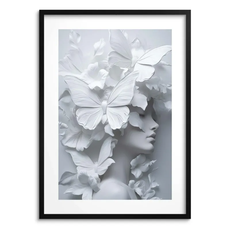 Nowoczesny Plakat Obraz na ścianę z ramką do salonu biura Portret kobiety - Oferta limitowana