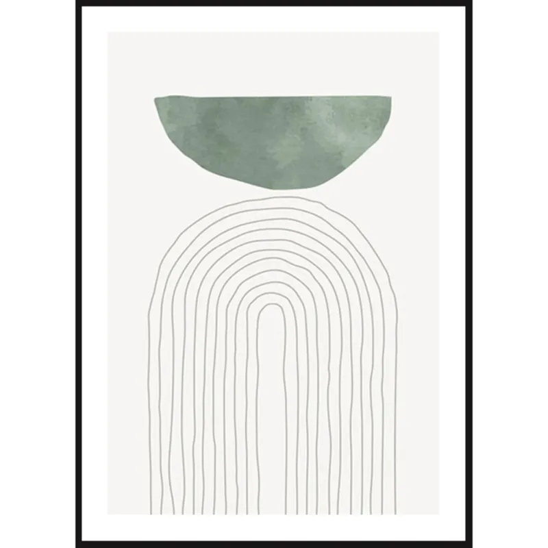 Bezpieczna płatność Poster Story, Plakat, Obraz - Zielony Łuk No2, wymiary 42 x 60 cm -