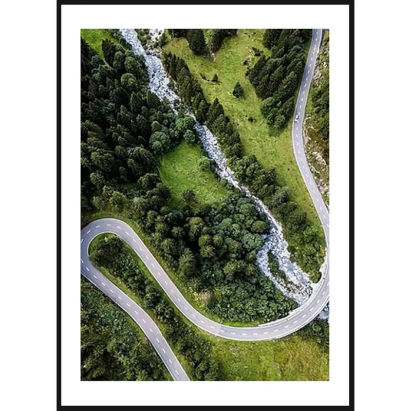 Wyprzedaż Poster Story, Plakat, Obraz - Toskania z Lotu Ptaka, wymiary 21 x 30 cm -