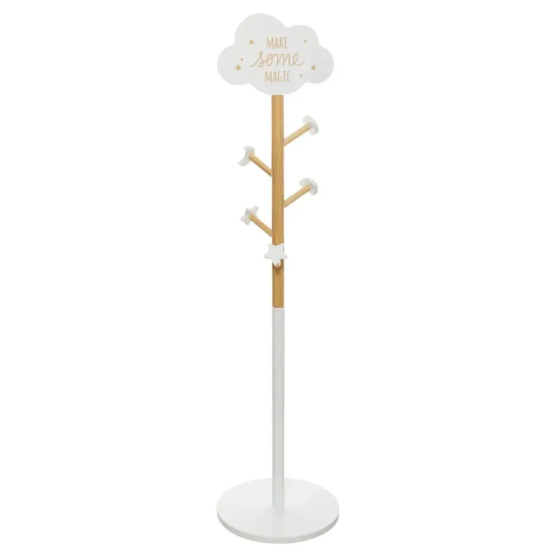 Popularny Wieszak na ubrania dla dziecka, MDF, 135,5 cm, z chmurką -