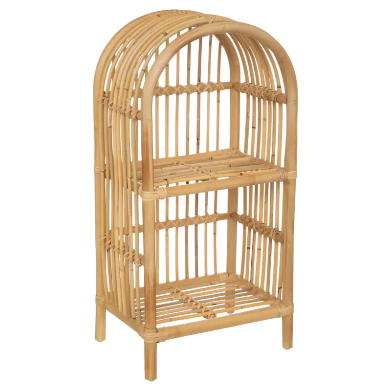 Biblioteczka na książki, rattanowa, 76 cm - Sprawdź teraz