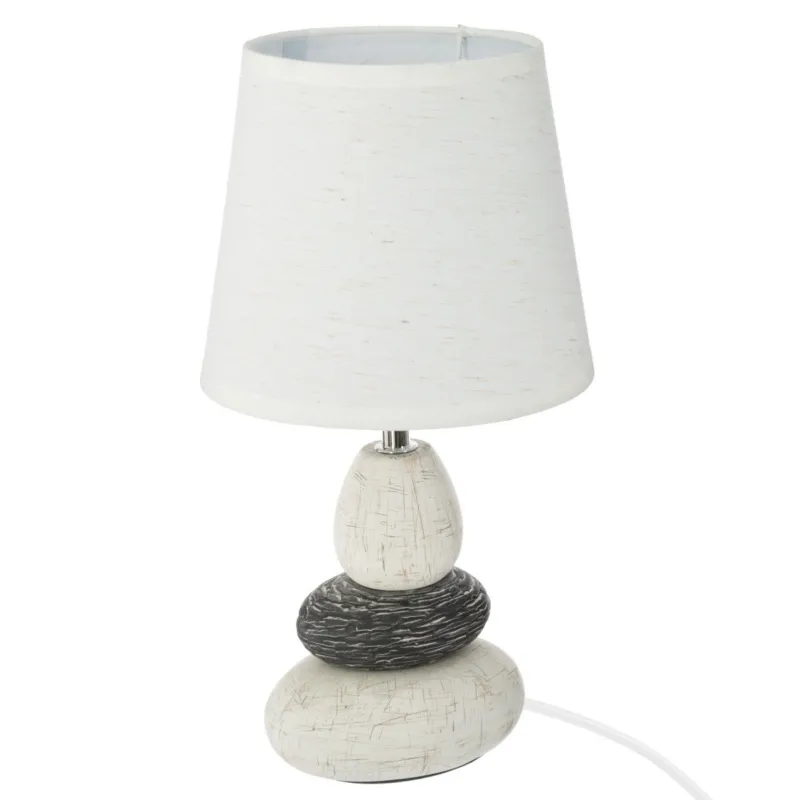 Lampa stołowa z abażurem, Ø 18 x 33 cm - Szybka wysyłka
