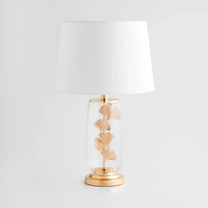 Promocja Lampa Stołowa Ginkolux z motywem liściastym -