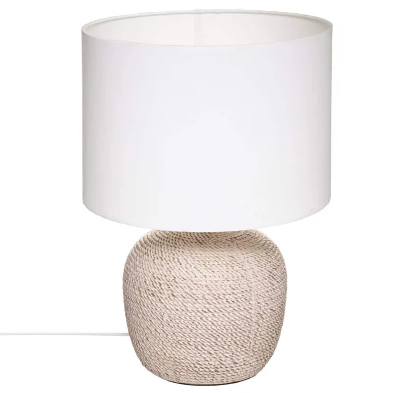 Lampa stołowa na ceramicznej podstawie DAVIA, wys. 40 cm - Sprawdź teraz