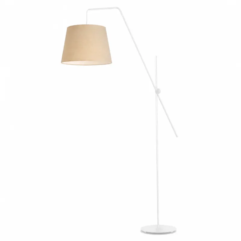 Nowy Lampa stojąca podłogowa przegubowa regulowana z abażurem stożek MODERN -