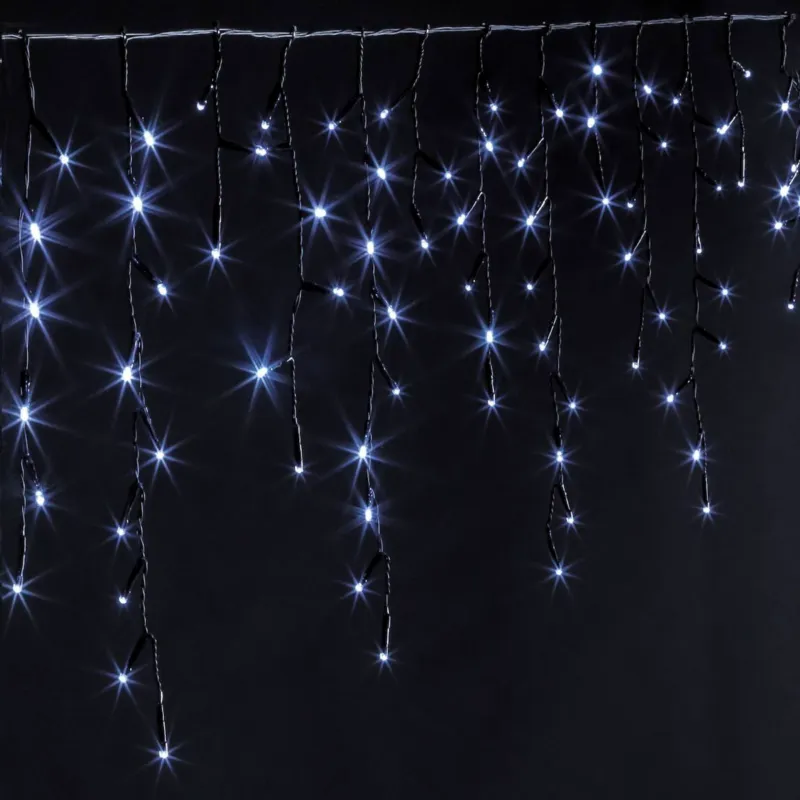Kurtyna świetlna, sople lodu, 120 LED - Ostatnie sztuki