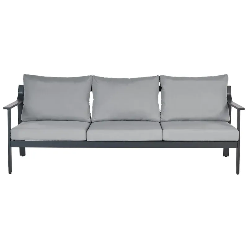 Ostatnie sztuki Sofa ogrodowa dla 3 osób KIATO Metal Ciemnoszary -