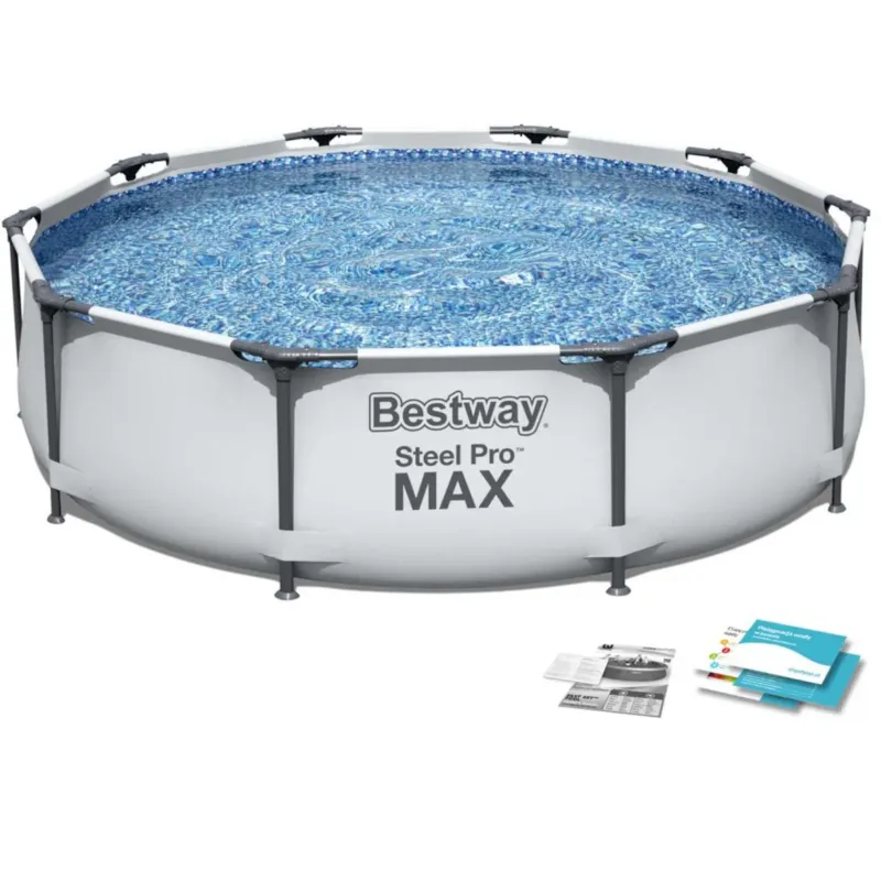 Łatwy zwrot Basen ogrodowy stelażowy 305 x 76 cm zestaw 4w1 Bestway 56406 -