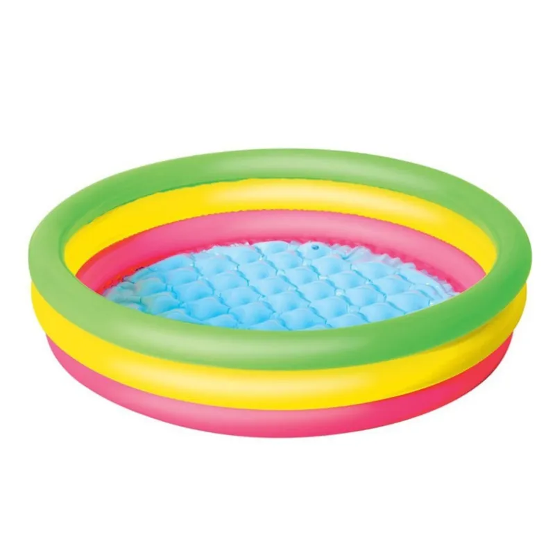 Kolorowy basen dmuchany 102 x 25 cm Bestway 51104 - Popularny