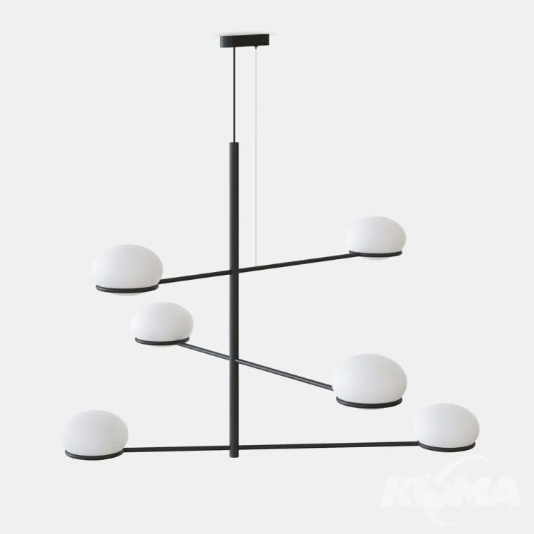 Kup online Lampa wisząca czarna 6x7W led E14