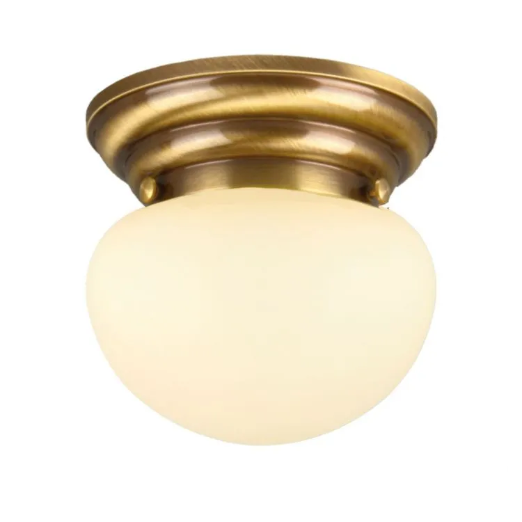 Dodaj do koszyka _Nostalgia lampa sufitowa plafon 1x60W E27 patyna klosz 18cm szampańskim mat