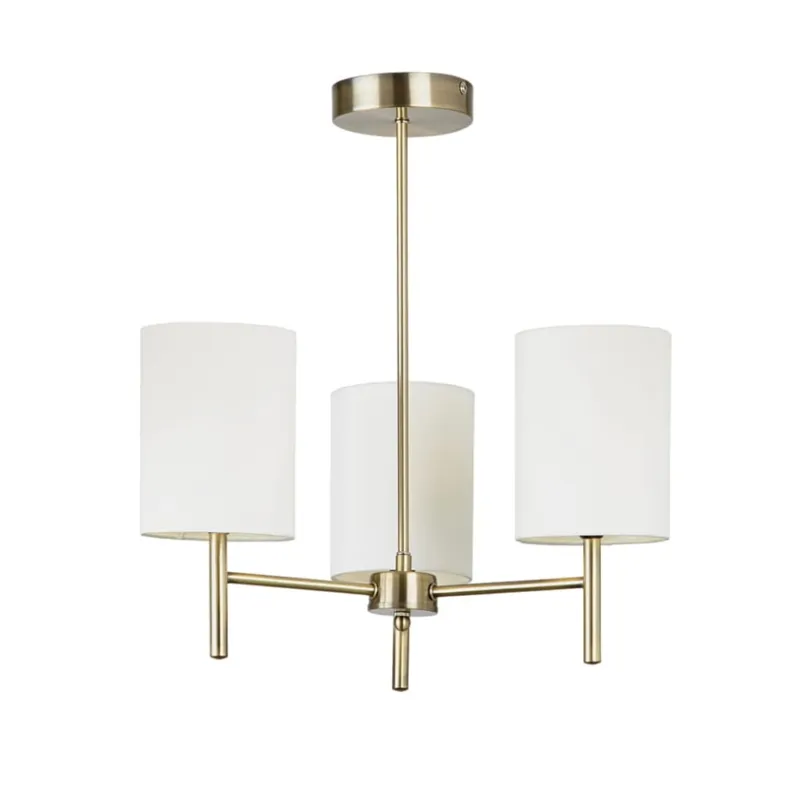 Endon Lampa sufitowa Żyrandol Brio 3x40W E14 Antyczny mosiądz Nowy