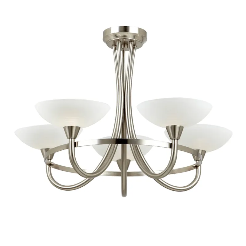 Oferta czasowa Endon Lampa sufitowa Żyrandol Cagney 5x33W G9 Chrom