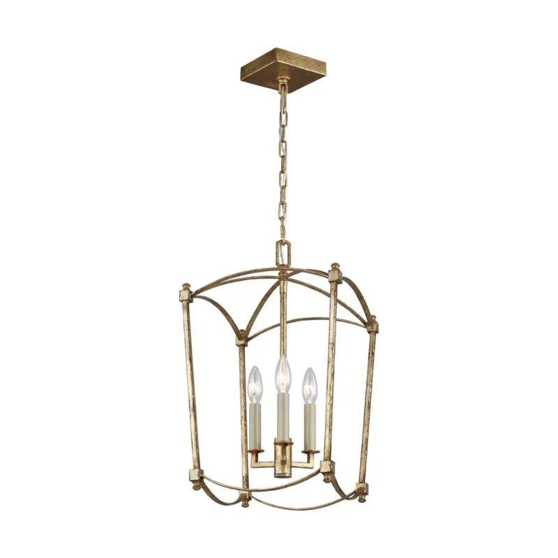 Lampa wisząca Żyrandol Thayer QN-THAYER-3P-ADB Quintiesse 3xE14 40W Stal Antyczne złoto Nowość