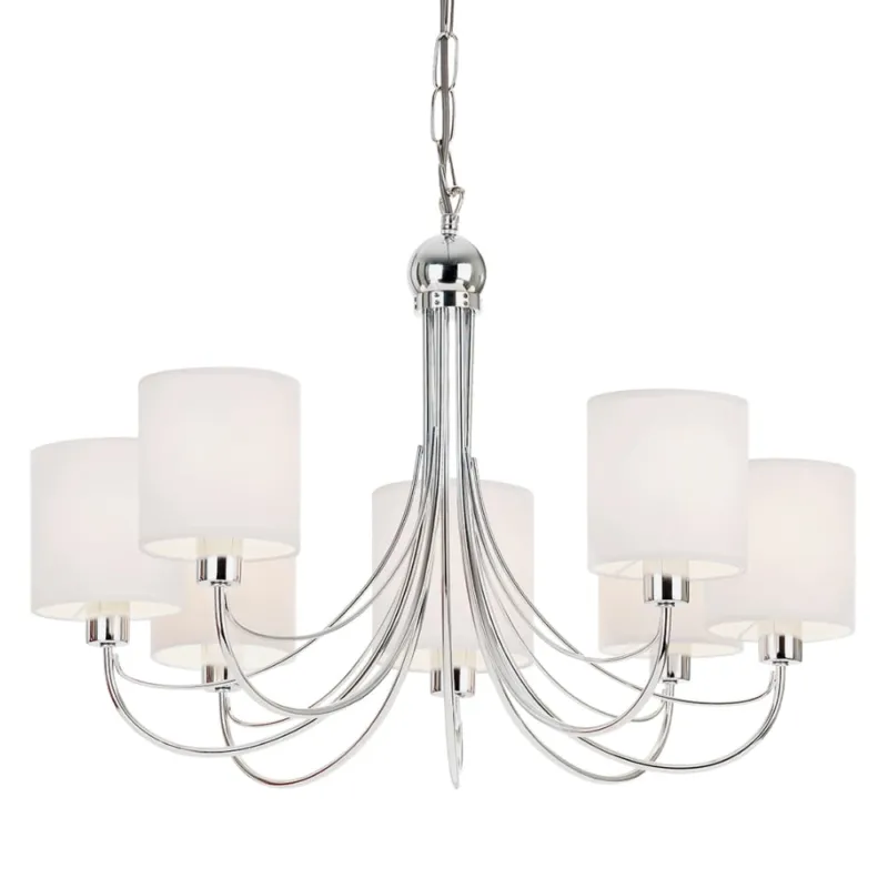 Lampa wisząca Żyrandol Endon Phantom 7x40W E14 chrom Wysoka jakość