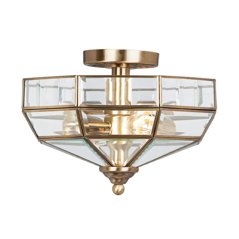 Oferta Lampa sufitowa Old Park OLD-PARK-AB Elstead Lighting 2x60W E27 Mosiądz Mosiądz