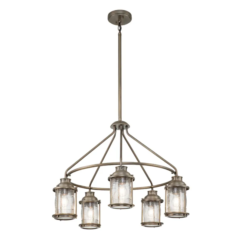 Nowy Latarnia wisząca Ashland Bay KL-ASHLANDBAY-5P-BU Elstead Lighting 5x60 W E27 Oksydowany brąz