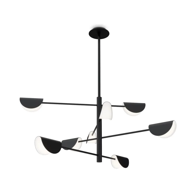 Żyrandol lampa wisząca Mollis MOD126PL-08B Maytoni G9x7W Metal/Metal Czarny/Czarny Taniej