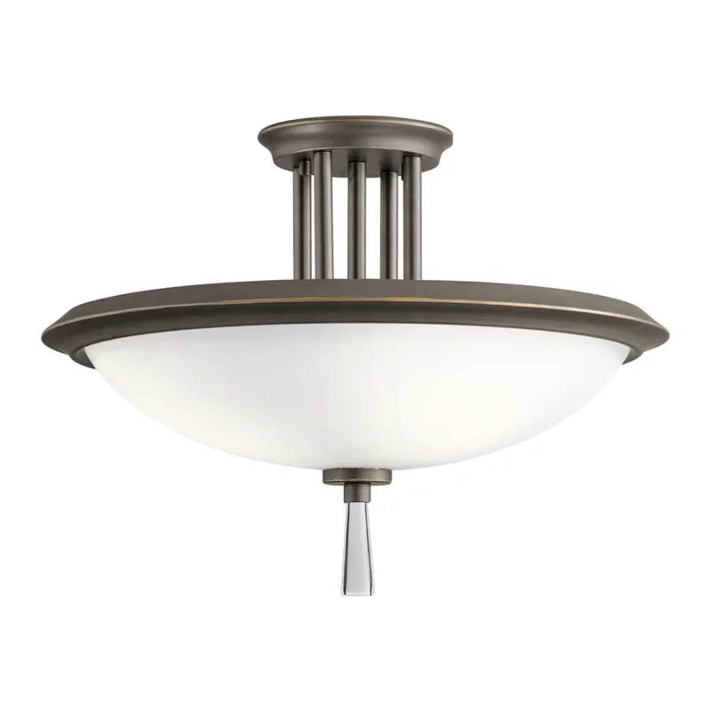 Lampa sufitowa Dreyfus KL-DREYFUS-SFOZ Elstead Lighting 3x60W E27 Stal Brązowy Cena promocyjna