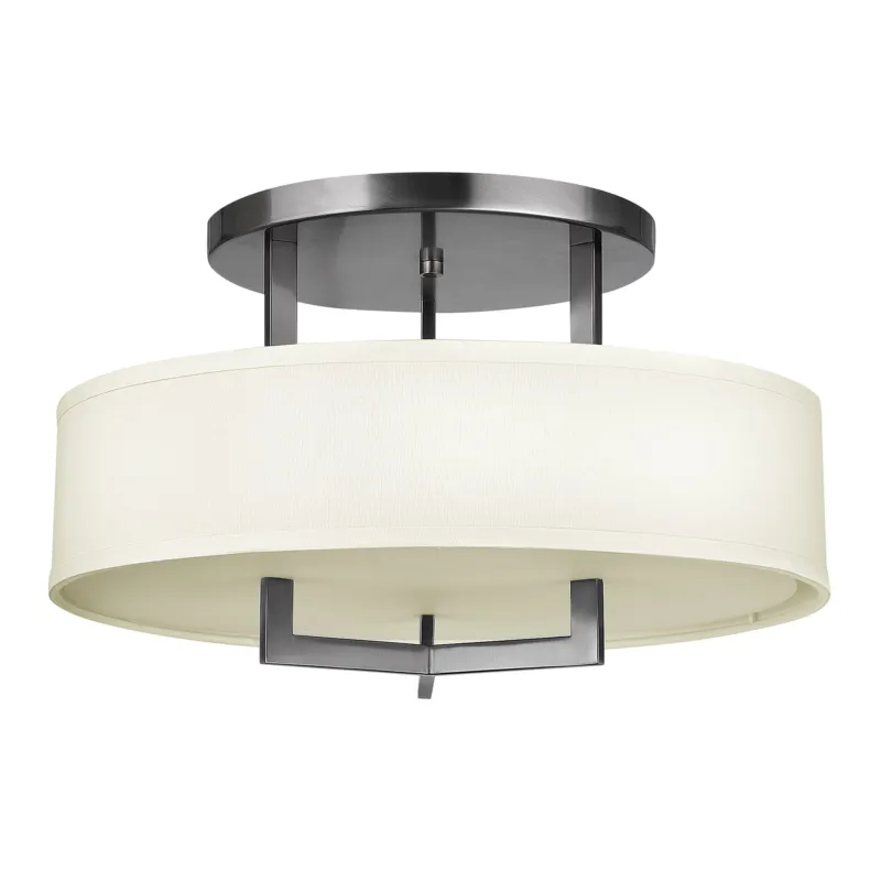 Lampa sufitowa Hampton HK-HAMPTON-SF Elstead Lighting 3x75W E27 Stal Srebrny Popularny