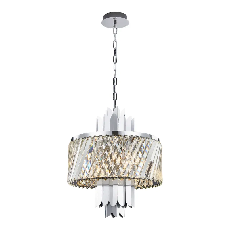 Popularny Lampa wisząca żyrandol MARGOT ML0408 Milagro 6xE14 max 40W LED Metal + Kryształ Chrom