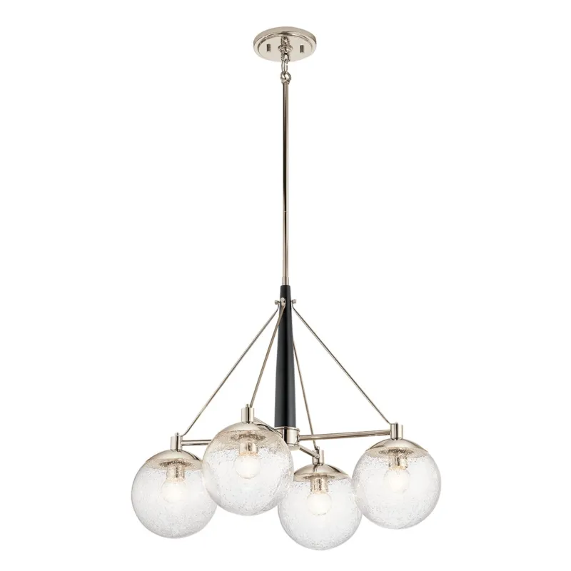Kup teraz Lampa wisząca Żyrandol Marilyn QN-MARILYN4 Quintiesse 4x60 W E27 Polerowany nikiel