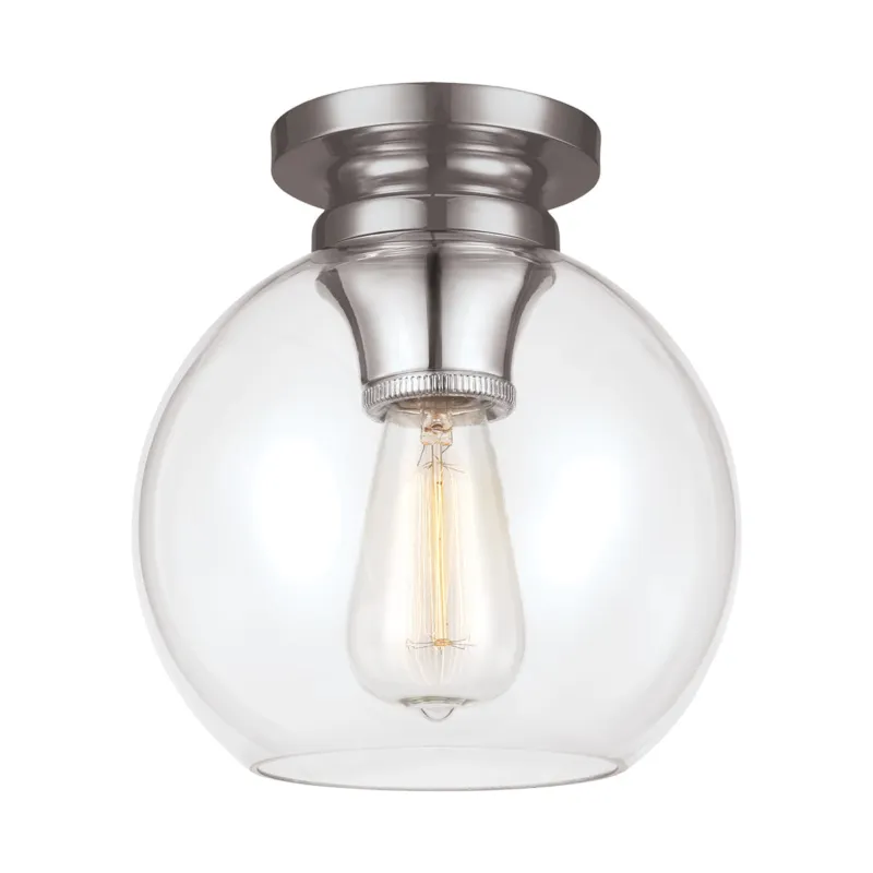 Lampa sufitowa Tabby FE-TABBY-F-PN Elstead Lighting 1x60W E27 Stal Srebrny Popularny