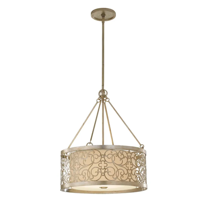 Lampa wisząca Arabesque FE-ARABESQUE4 Elstead Lighting 4x100W E27 Stal Beżowy Nowy