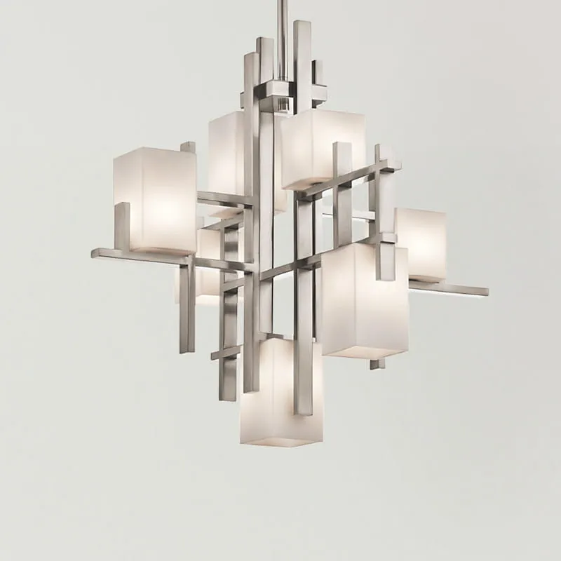 Lampa wisząca City Lights KL-CITY-LIGHTS7A Elstead Lighting 7x3W LED G9 Stal Srebrny Ostatnie sztuki