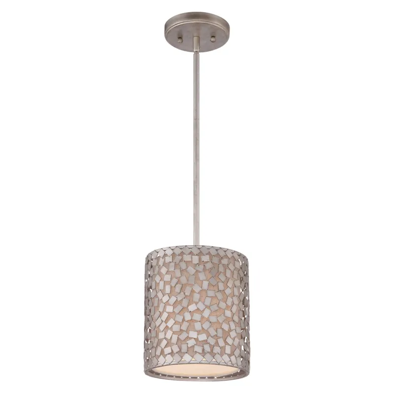 Oferta Lampa wisząca Confetti QZ-CONFETTI-P-S Elstead Lighting 1x100W E27 Metal Srebrny