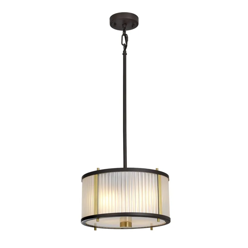 Lampa wisząca Corona DL-CORONA-2P-BAB Elstead Lighting 2x60W E27 Stal Brązowy Nowy