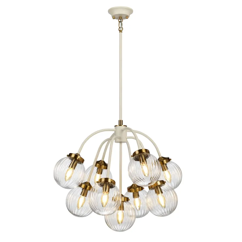 Bestseller Lampa wisząca Cosmos DL-COSMOS9 Elstead Lighting 9x8W E14 Stal Biały