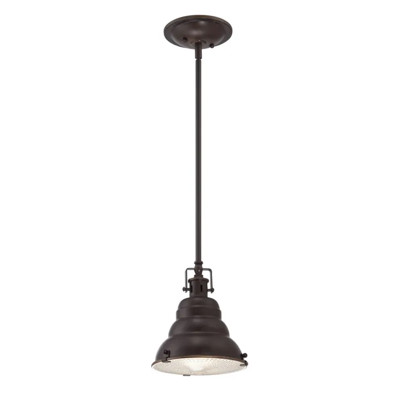 Ograniczona ilość Lampa wisząca East Vale QZ-EASTVALE-P-S Elstead Lighting 1x60W E27 Metal Brązowy