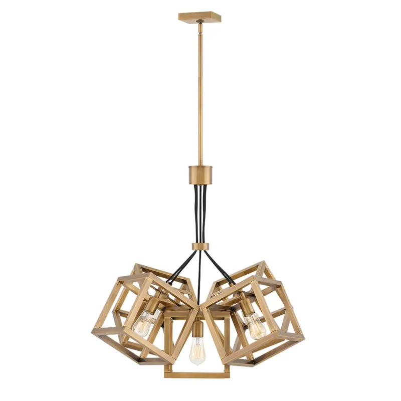 Lampa wisząca Ensemble QN-ENSEMBLE5P-BB Quintiesse 5xE27 60W Stal Szczotkowany brąz Promocja