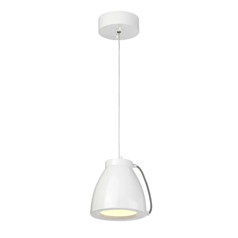 Do wyczerpania zapasów Lampa wisząca Europa EUROPA-P-A Elstead Lighting 1x18W LED Stal Biały