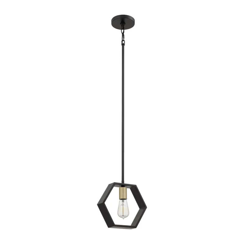 Lampa wisząca Bismarck QZ-BISMARCK-MP-EK Elstead Lighting 1xE27 60 W Stal Czarne Łatwy zwrot