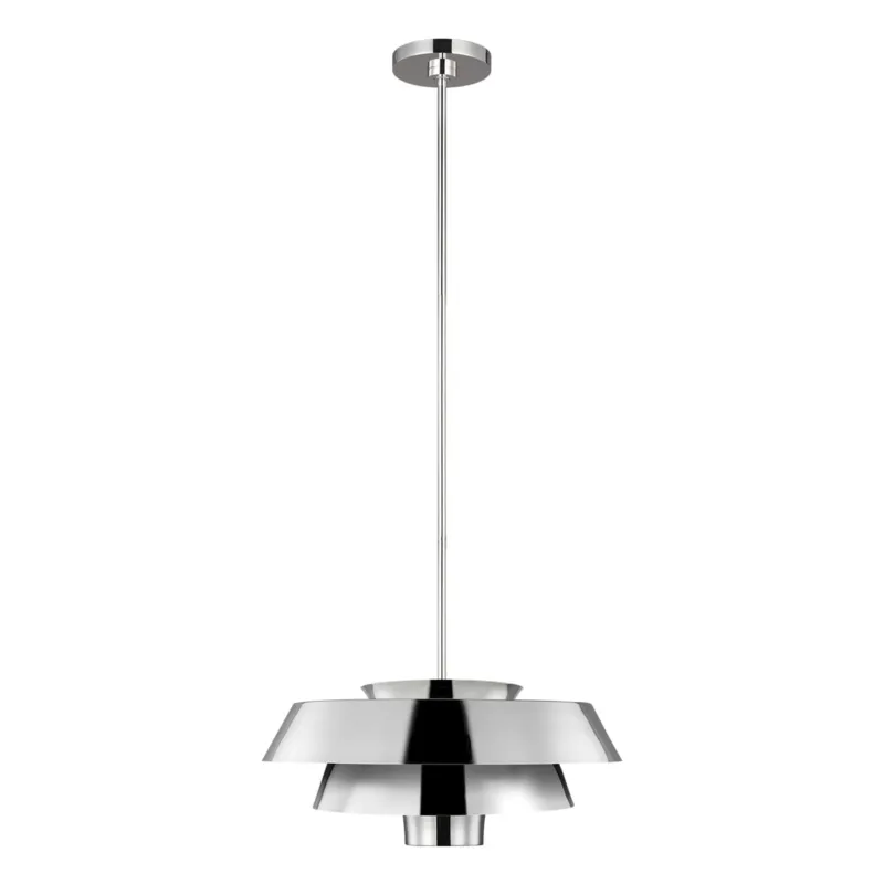 Szybka dostawa Lampa wisząca Brisbin FE-BRISBIN-PN Elstead Lighting 1x60W E27 Stal Chrom