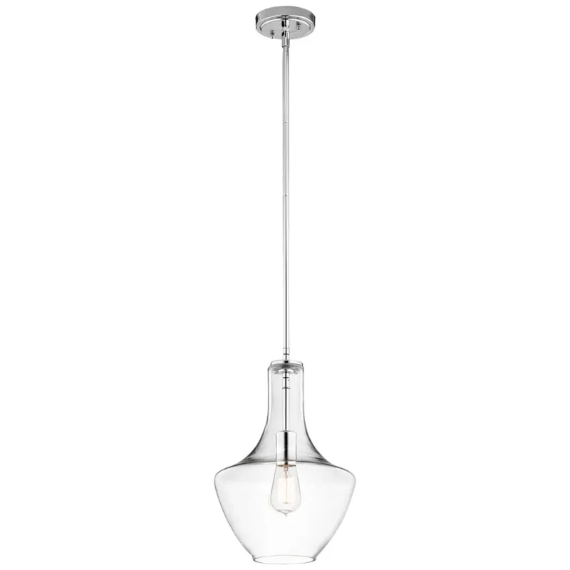 Szybka dostawa Lampa wisząca Everly KL-EVERLY-P-S-CH Elstead Lighting 1x60W E27 Stal Chrom