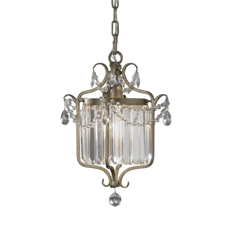 Lampa wisząca Gianna FE-GIANNA1C Elstead Lighting 1x100W E27 Krzystał Srebrny Tani