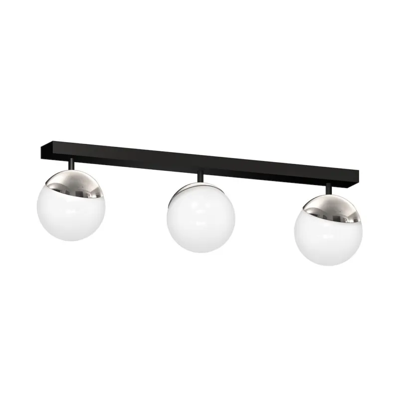 Tani Lampa wisząca sufitowa SFERA MLP8873 Milagro 3xE14 40W Metal + Szkło Chrom