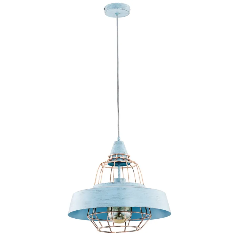 Lampa wisząca Tamaris 60379 Alfa 1xE27 LED Metal/Tworzywo Niebieski Szybka dostawa