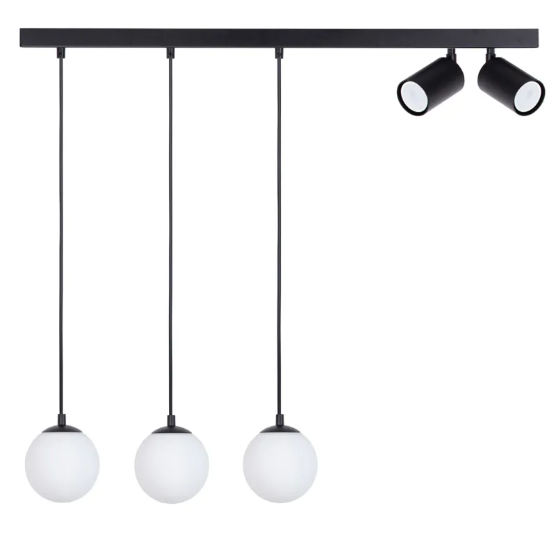 Zamów teraz Lampa wisząca TAVIRA Sigma Lighting 3XG9 MAX 12W LED, 2XGU10 MAX 10W LED Stal lakierowana Czarny/Biały,Czarny