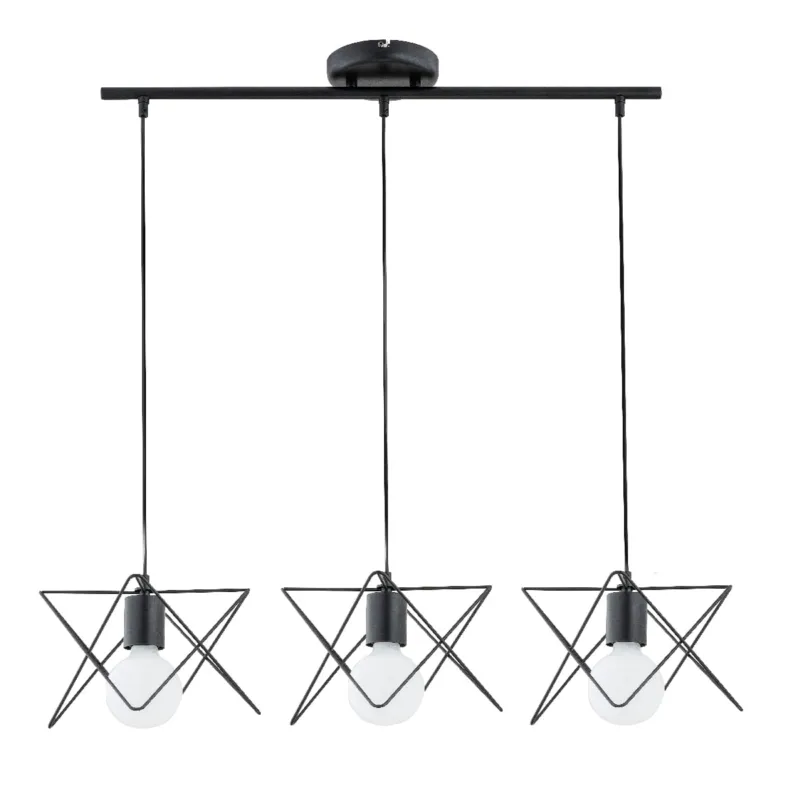 Najlepsza cena Lampa wisząca Timla 62149 Alfa 3xE27 LED Metal Czarny